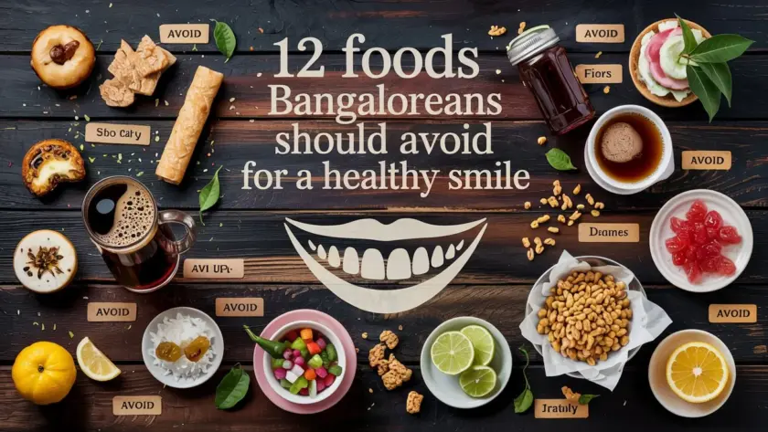 Bangalore food avoid for healthy smile. Unhealthy foods for Bangaloreans.