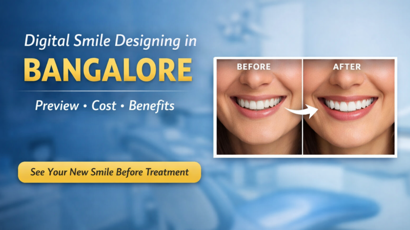 Digital Smile Designing in Bangalore before and after smile transformation preview