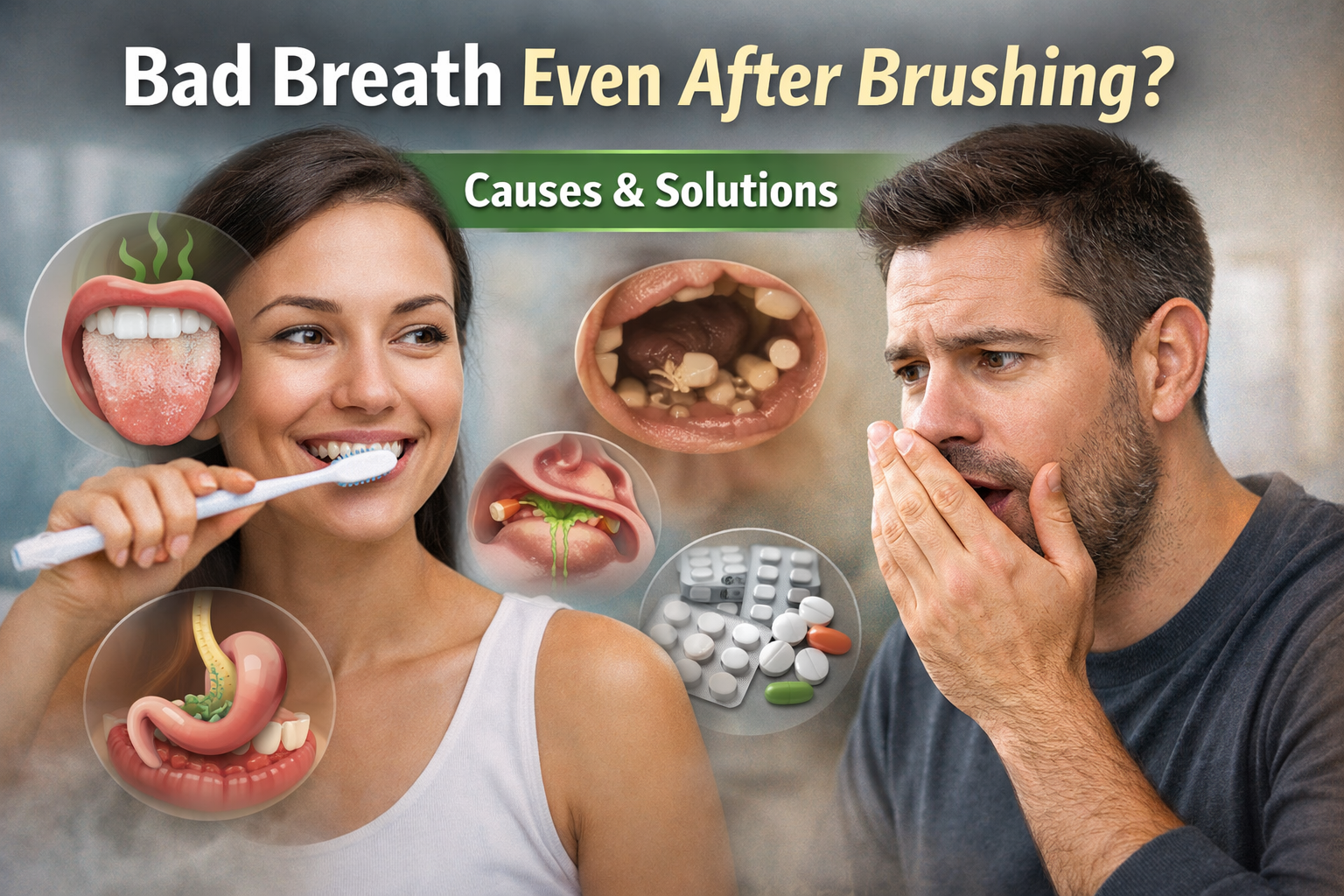 bad breath even after brushing causes and solution explained