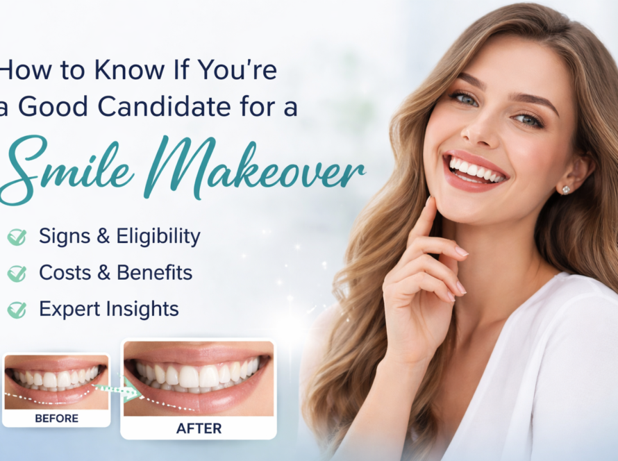 smile makeover before and after results showing ideal candidate transformation